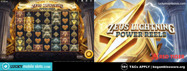 Red Tiger Zeus Lightning Power Reels Mobile Slot