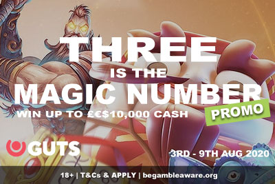 Win Real Money In The GUTS Casino 3 Is The Magic Number Promo