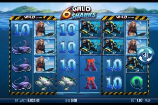 6 Wild Sharks Stacked Symbols