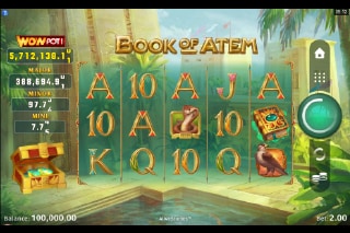 Book of Atem Wow Pot Mobile Slot Game