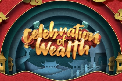 Celebration of Wealth Mobile Slot Logo
