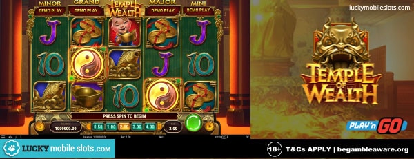 Play'n Go Temple of Wealth Slot Game