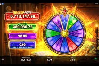 Sisters of Oz WowPot Jackpot Wheel