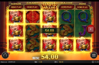 Temple of Wealth Slot Win
