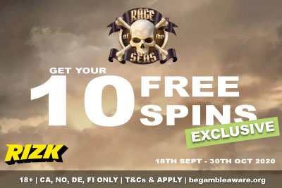 Get 10 Free Spins On NetEnt Rage of the Seas