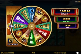 Raging Rhino Rampage Bonus Wheel