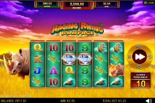 Raging Rhino Rampage Free Spins Bonus