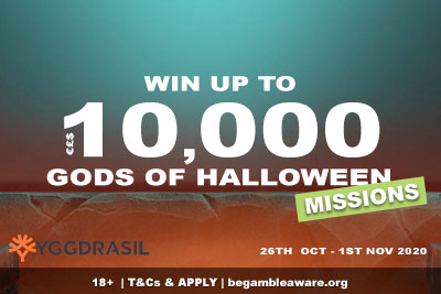 Win up to €£$10K: Yggdrasil Gods of Halloween Slot Tournament
