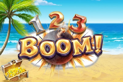 123 Boom Mobile Slot Logo