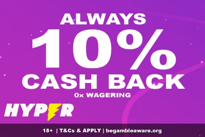 Hyper Casino Cash Back Offer