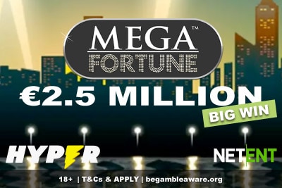 Hyper Casino Slots Player Wins 2.5 Million Mega Fortune Jackpot