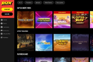 Rizk Casino Slots Games