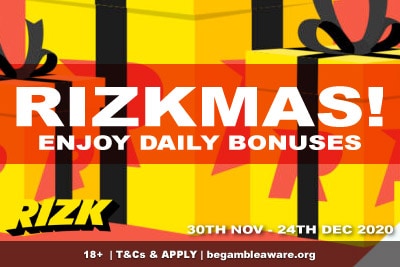 Enjoy Daily Bonuses at Rizk Casino's Rizkmas