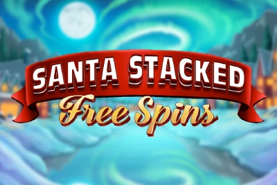 Santa Stacked Free Spins Mobile Slot Logo