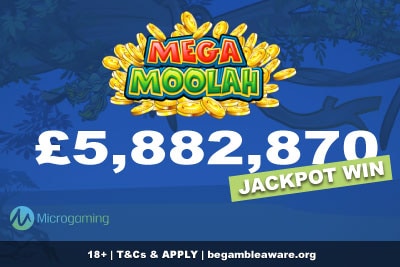 Microgaming Mega Moolah Jackpot Win