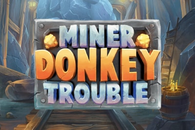 Miner Donkey Trouble Mobile Slot Logo