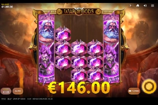 War of Gods Free Spins Win