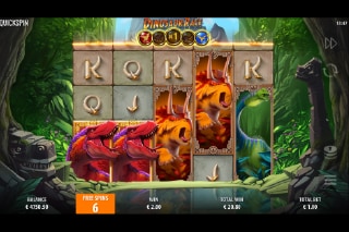 Dinosaur Rage Free Spins Bonus