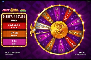 Juicy Joker Mega Moolah Jackpot Wheel