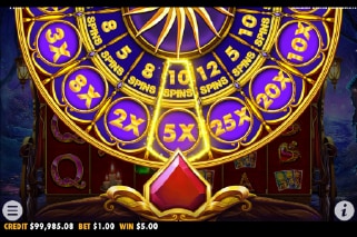 Madame Destiny Megaways Bonus Wheel