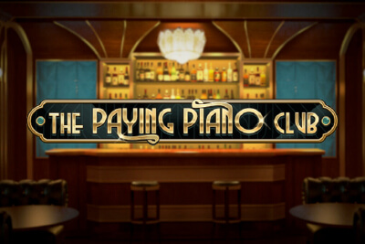 The Paying Piano Club Slot Logo