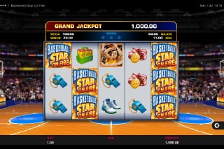Basketball Star On Fire Mobile Slot Game