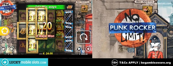 No Limit City Punk Rocker Slot Game