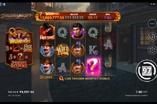 Sherlock & Moriarty Wowpot Mobile Slot Game