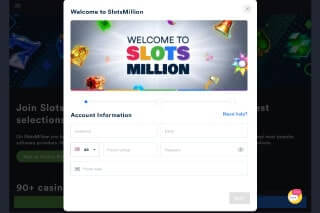 SlotsMillion Casino Sign Up