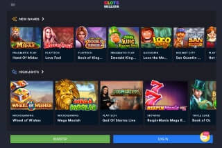 SlotsMillion Casino Slots Example