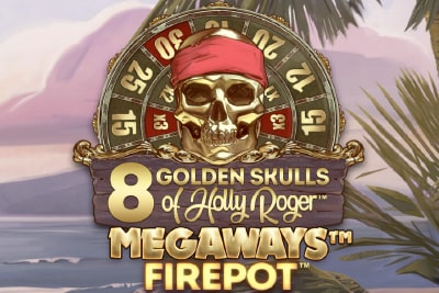 8 Golden Skulls Megaways Slot Logo