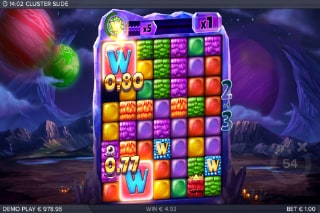 Cluster Slide Slot Machine Win