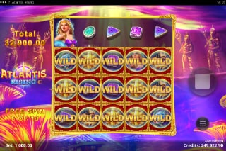 Atlantis Rising Free Spins Win