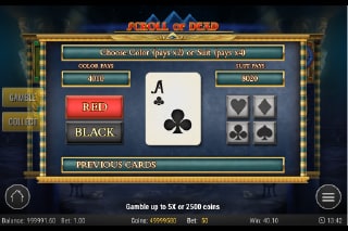 Scroll of Dead Gamble Feature