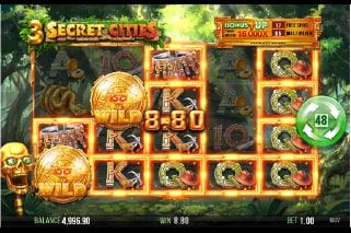 3 Secret Cities Slot Win with Wilds