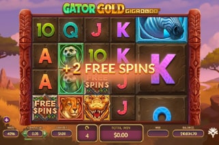 Gator Gold Gigablox Free Spins Bonus