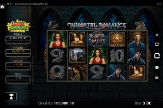 Immortal Romance Mega Moolah Mobile Slot
