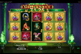 Legacy of Oz Bonus Scatters Win