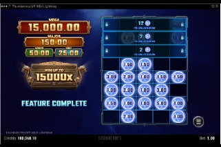 Thunderstruck Wild Lightning Bonus Game