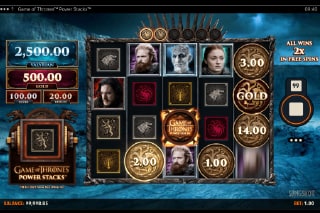 Game of Thrones Power Stacks Mobile Slot Game