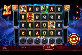 Gods of Rock Mobile Slot Game