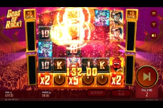 Gods of Rock Slot Free Spins Win