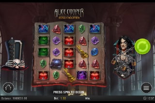 Alice Cooper Tome of Madness Mobile Slot Game