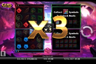 Gems Infinity Reels Slot Bonus Multiplier