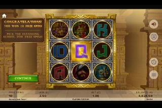 Gonzo's Gold Bonus Game