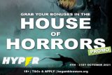 Get Hyper Casino Bonuses in the House of Horrors