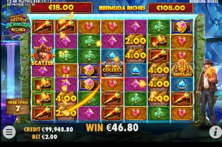 Quest for Bermuda Riches Slot Bonus Win