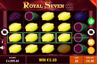 Royal Seven XXL Slot Win
