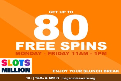 Get SlotsMillion Casino Free Spins Every Weekday