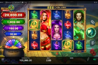 Sisters of Oz Jackpots Mobile Slot Game